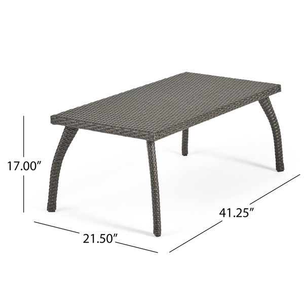 Three Posts™ Wicker/Rattan 4 Person Seating Group with Cushions